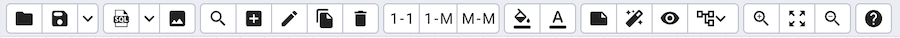 ERD tool toolbar